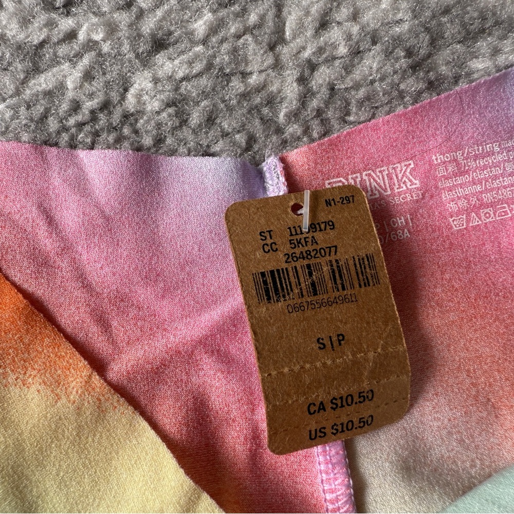 PINK Victoria's Secret Rainbow Panties - Picture 3 of 4